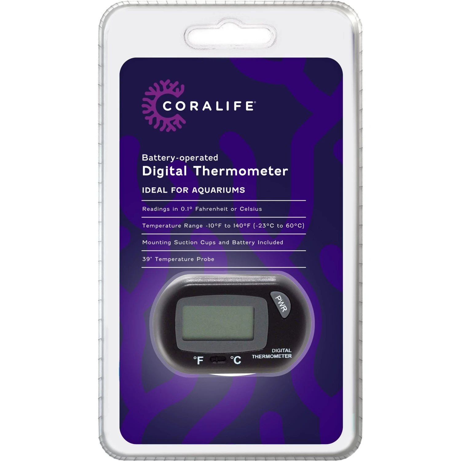 Coralife Battery Operated Digital Thermometer For Aquariums 3 Coralife Battery Operated Digital Thermometer For Aquariums