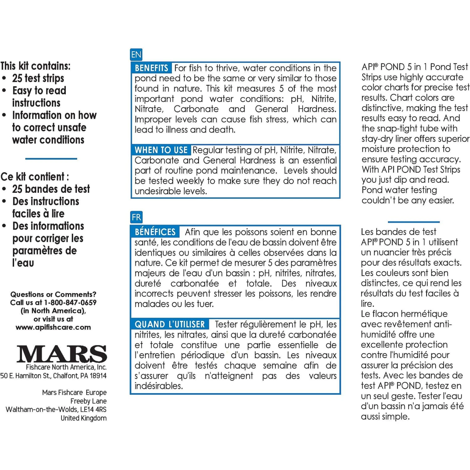 API Pond 5-IN-1 Test Strips 4 API Pond 5-IN-1 Test Strips - Image 2