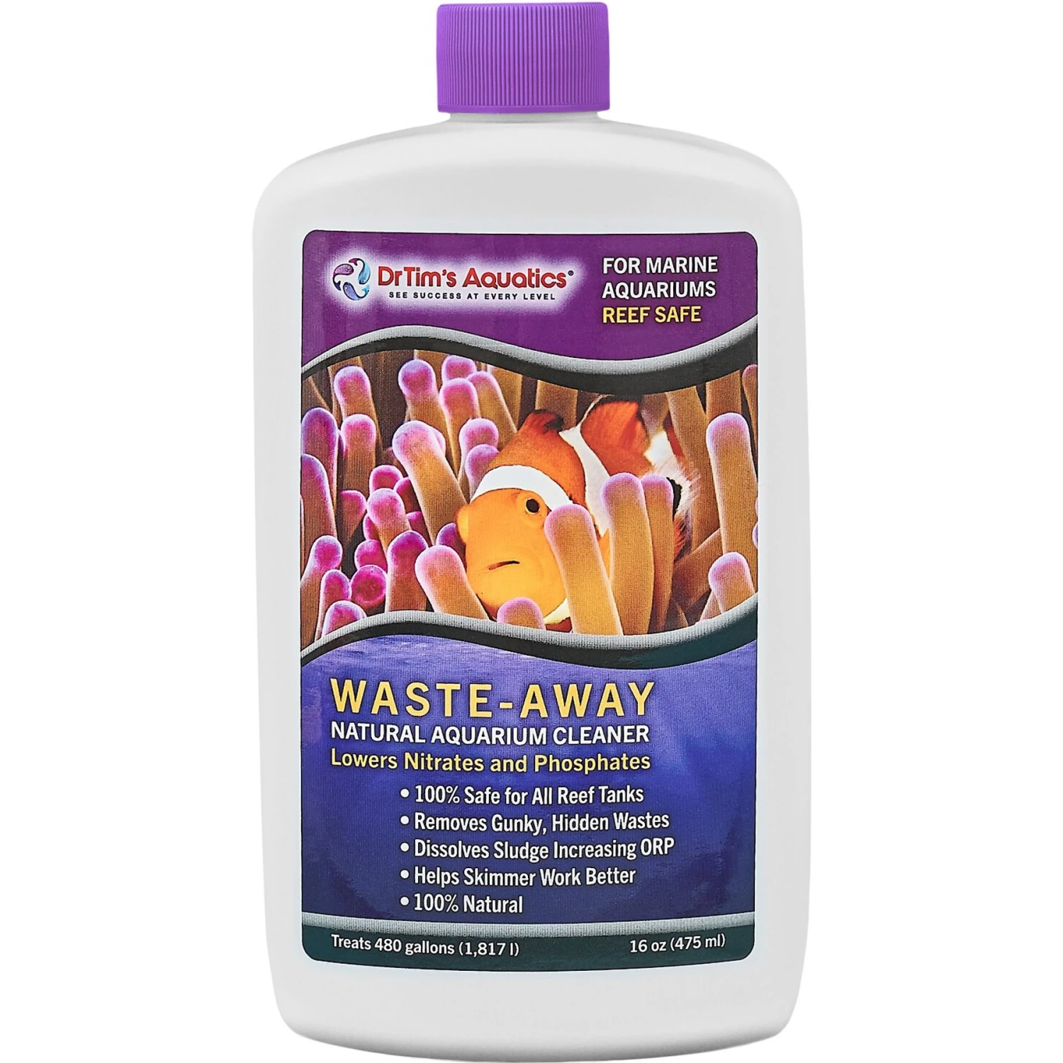 Dr. Tim's Aquatics Waste-Away Natural Aquarium Cleaner For Reef Aquariums 3 Dr. Tim's Aquatics Waste-Away Natural Aquarium Cleaner For Reef Aquariums
