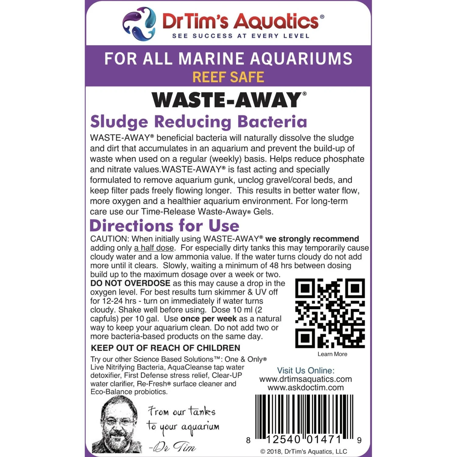 Dr. Tim's Aquatics Waste-Away Natural Aquarium Cleaner For Reef Aquariums 9 Dr. Tim's Aquatics Waste-Away Natural Aquarium Cleaner For Reef Aquariums - Image 7
