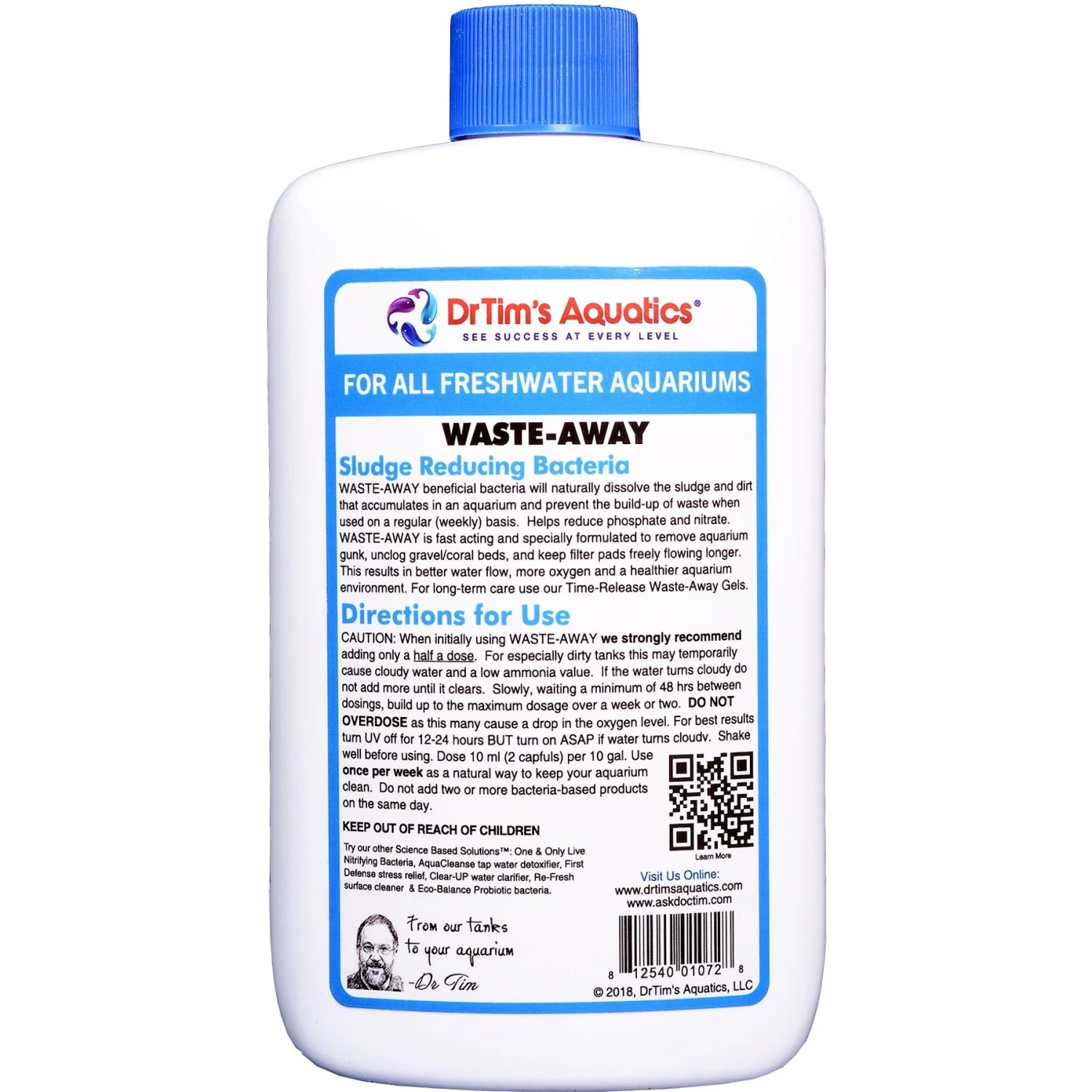 Dr. Tim's Aquatics Waste-Away Natural Aquarium Cleaner For Freshwater Aquariums 4 Dr. Tim's Aquatics Waste-Away Natural Aquarium Cleaner For Freshwater Aquariums - Image 2