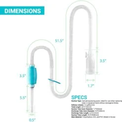 TeraPump Aquarium Gravel & Sand BPA-Free Pump -Fish Products 127616 PT2. AC SS1800 V1520546655