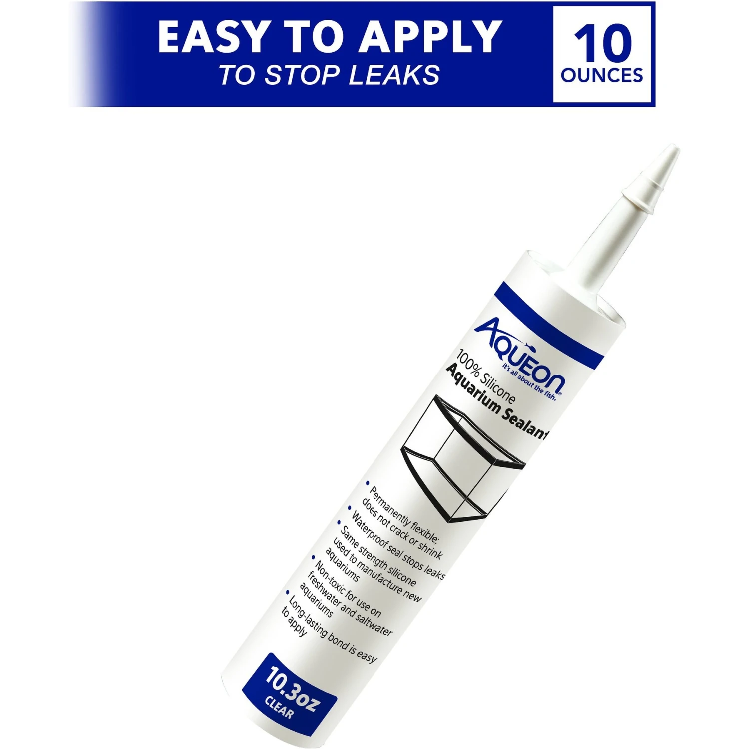 Aqueon Aquarium Silicone Sealant, Clear 4 Aqueon Aquarium Silicone Sealant, Clear - Image 2