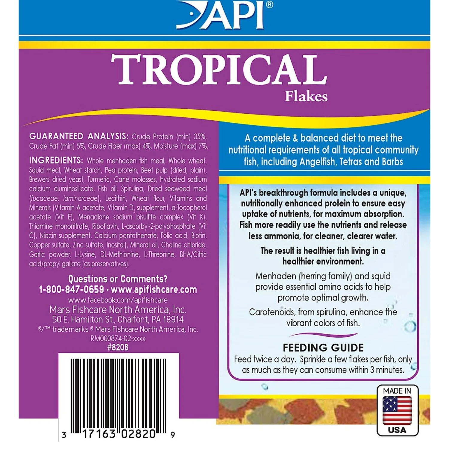 API Aquarium Water Conditioner & Tropical Fish Food Kit 8 API Aquarium Water Conditioner & Tropical Fish Food Kit - Image 6