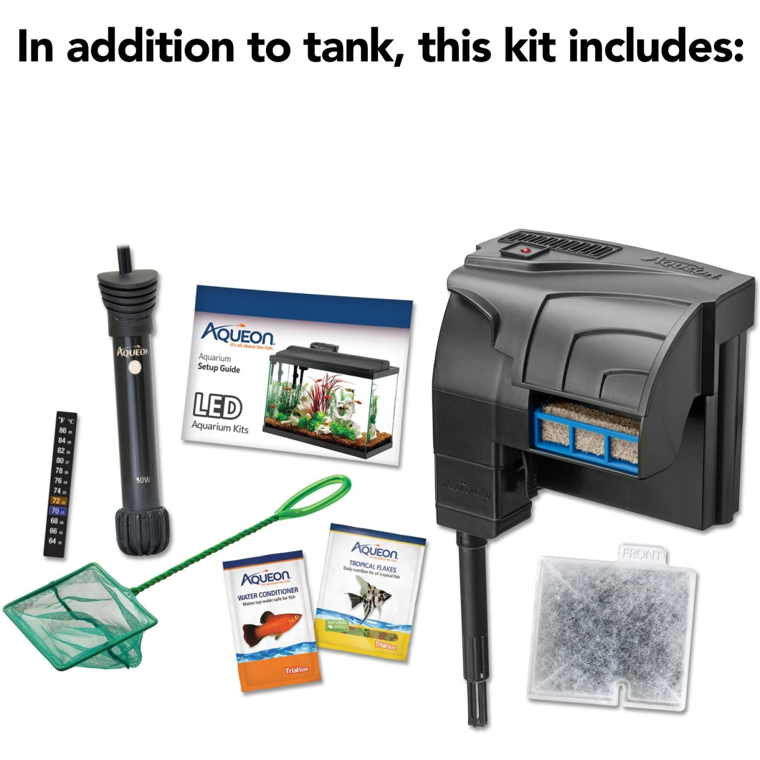 Aqueon LED Fish Aquarium Starter Kit, 10-gal 5 Aqueon LED Fish Aquarium Starter Kit, 10-gal - Image 3