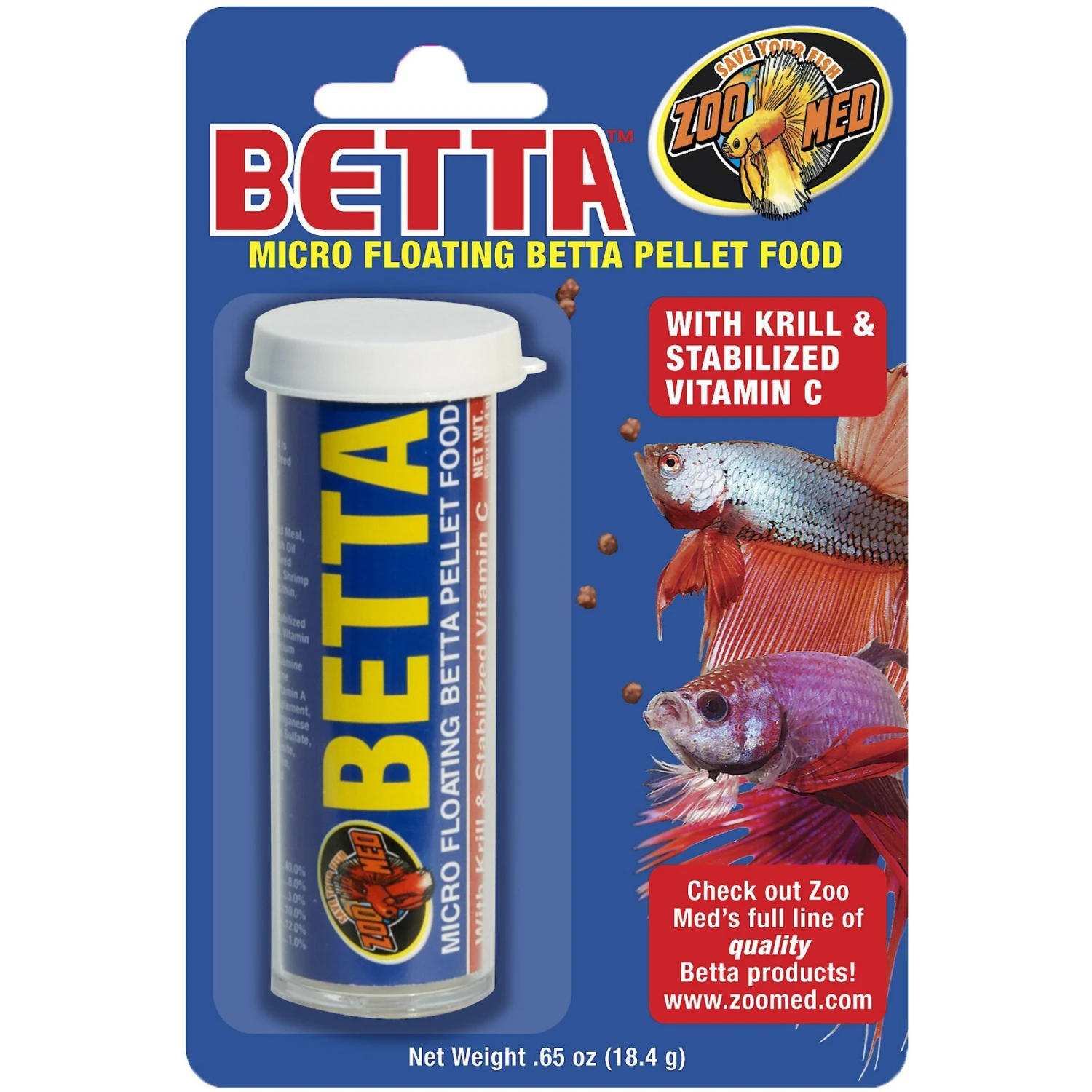 Zoo Med Betta Micro Floating Pellets Fish Food 3 Zoo Med Betta Micro Floating Pellets Fish Food