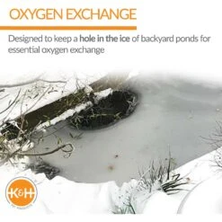 K&H Pet Products Thermo-Pond Perfect Climate Deluxe Pond Deicer -Fish Products 164037 PT3. AC SS1800 V1624606052