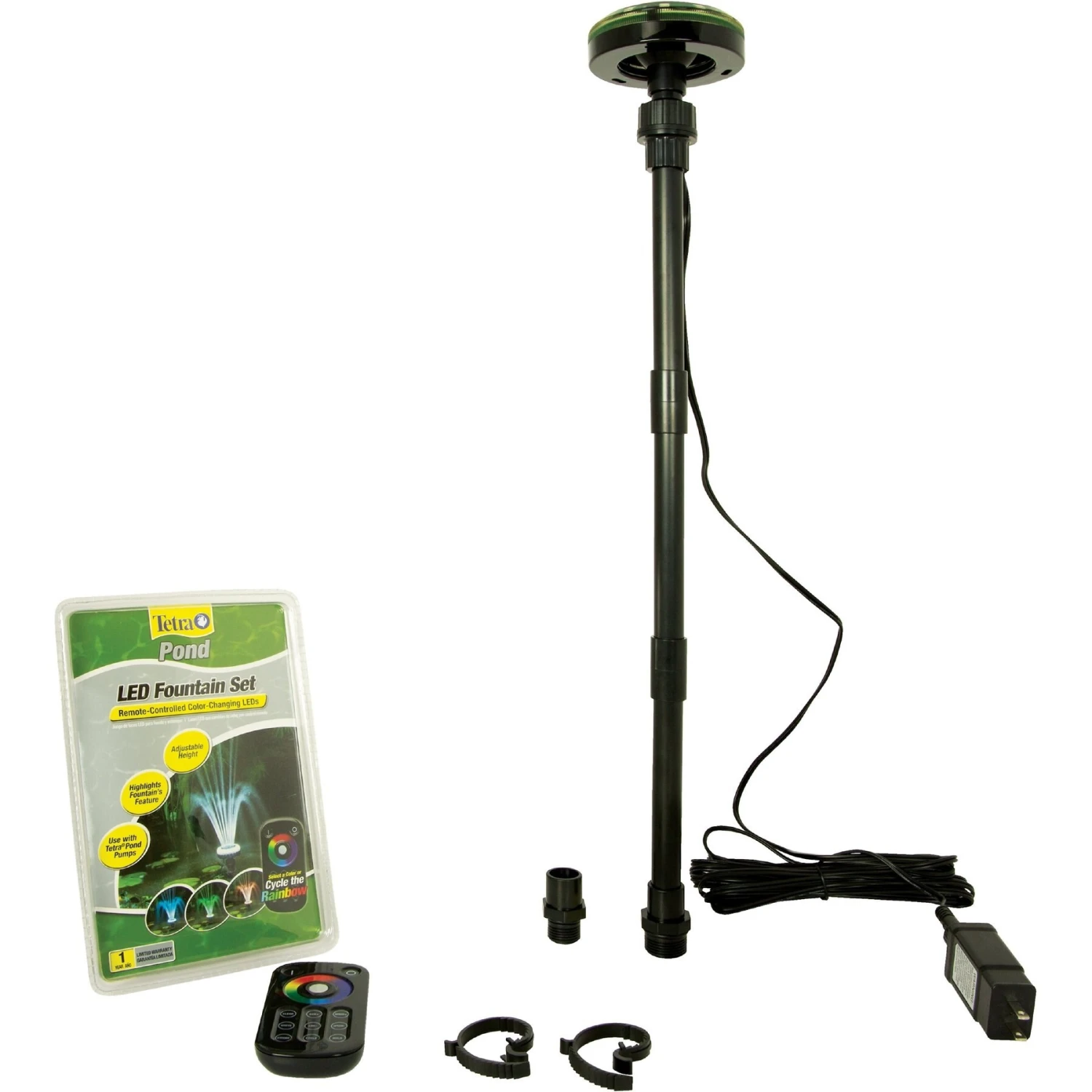 Tetra Remote-Controlled Color-Changing LED Pond Fountain Set 6 Tetra Remote-Controlled Color-Changing LED Pond Fountain Set - Image 4