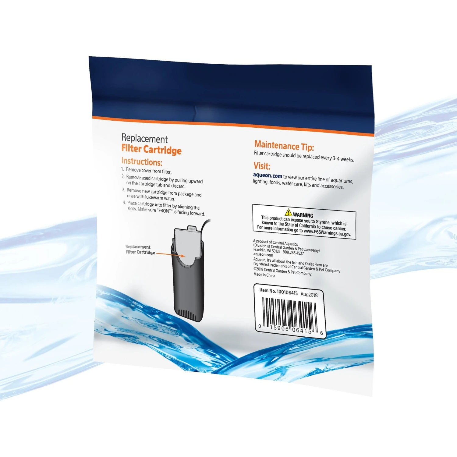 Aqueon QuietFlow X-Small Filter Cartridge 4 Aqueon QuietFlow X-Small Filter Cartridge - Image 2