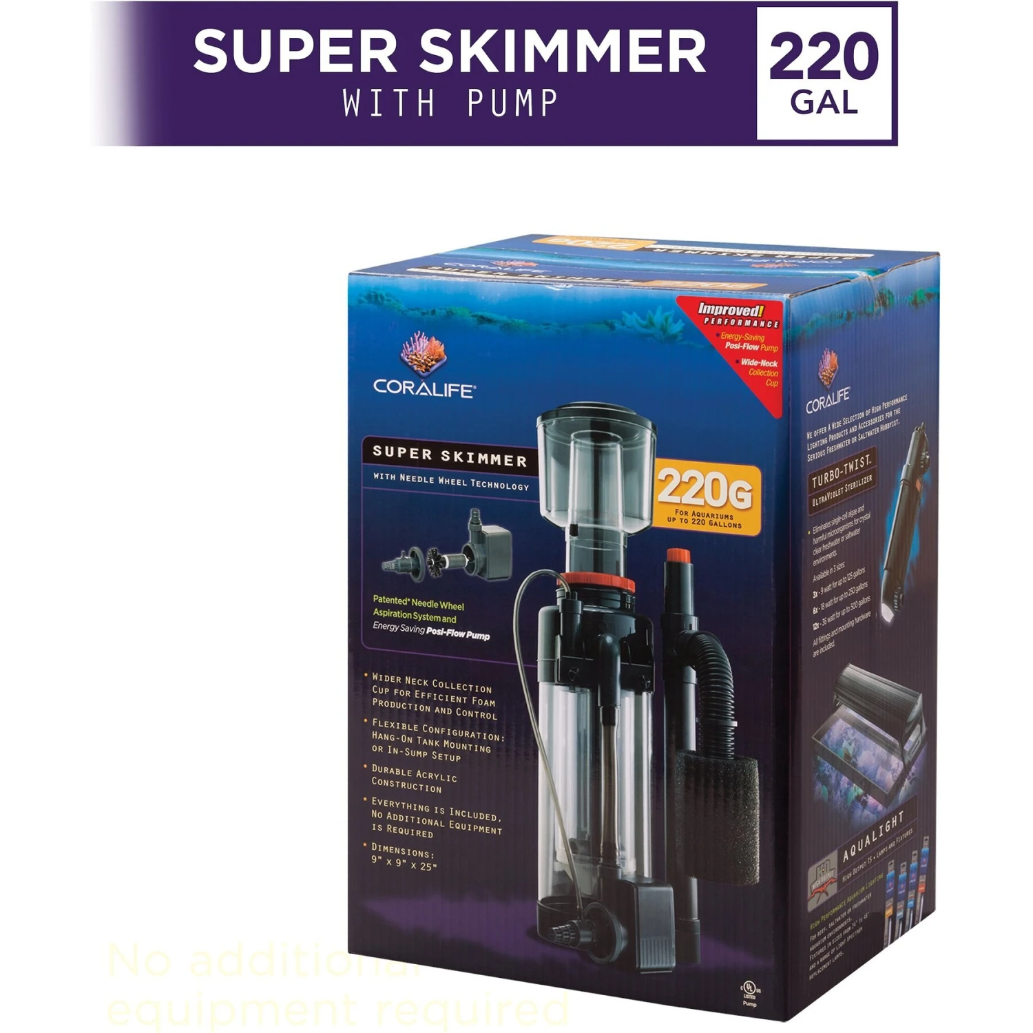 Coralife Super Protein Aquarium Skimmer & Pump 4 Coralife Super Protein Aquarium Skimmer & Pump - Image 2