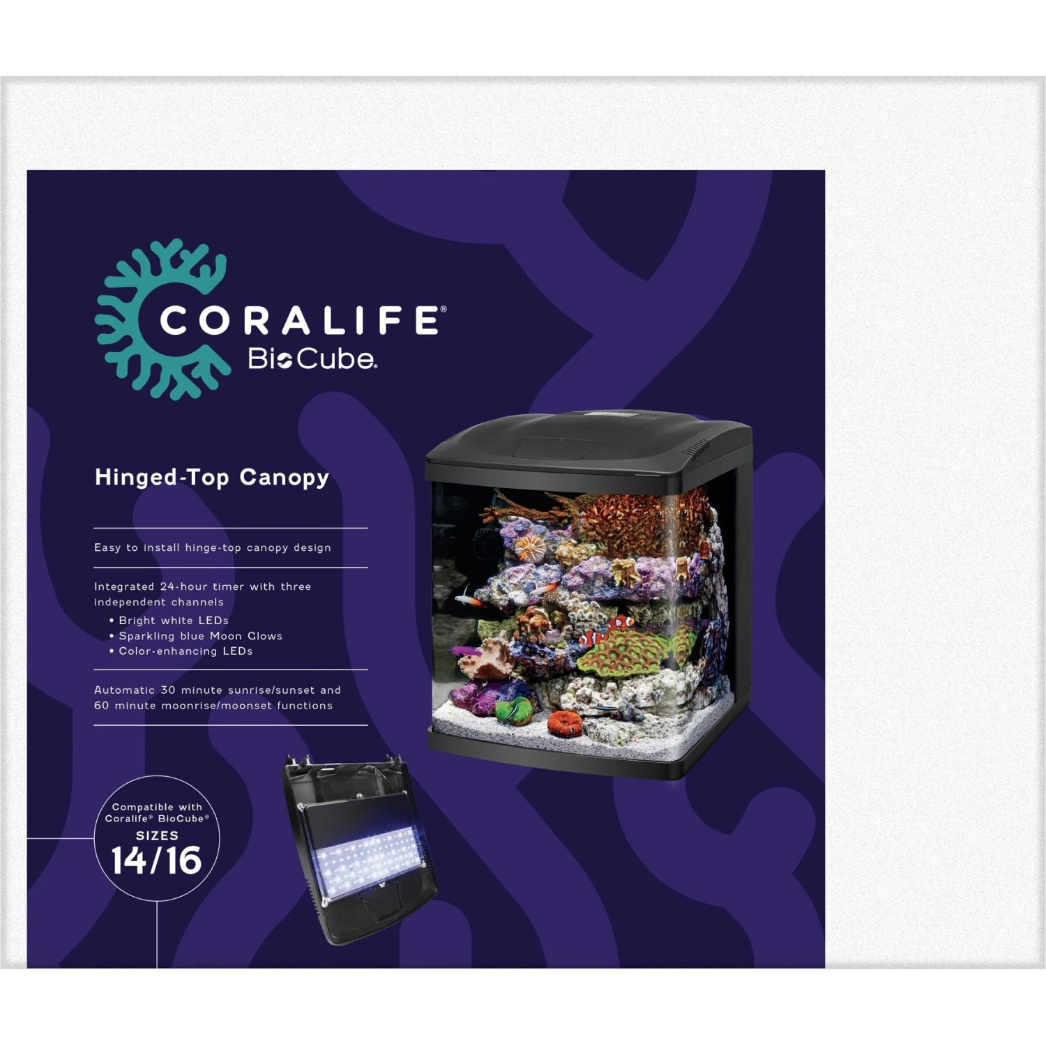 Coralife LED BioCube Aquarium Replacement Canopy 4 Coralife LED BioCube Aquarium Replacement Canopy - Image 2