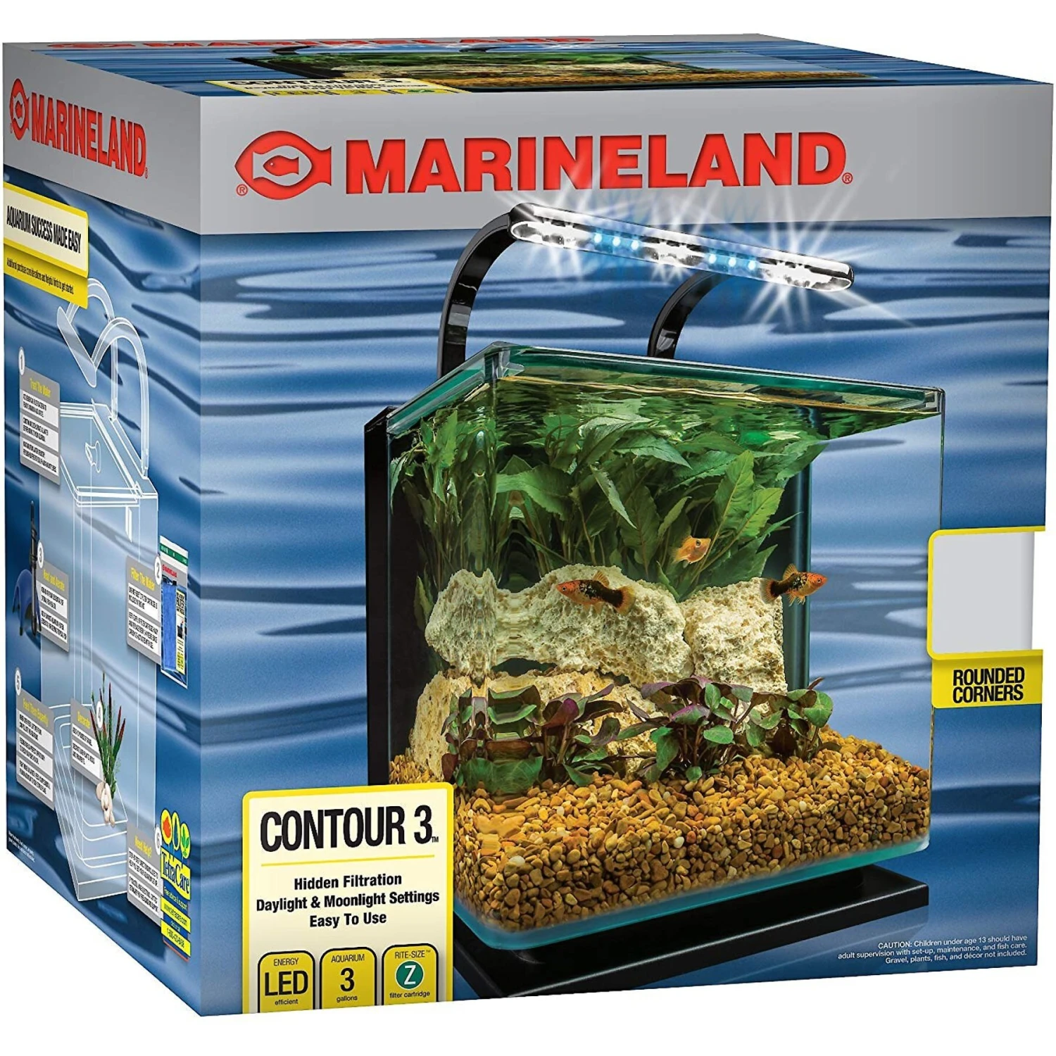 Marineland Contour Rail Light Aquarium Kit 7 Marineland Contour Rail Light Aquarium Kit - Image 5