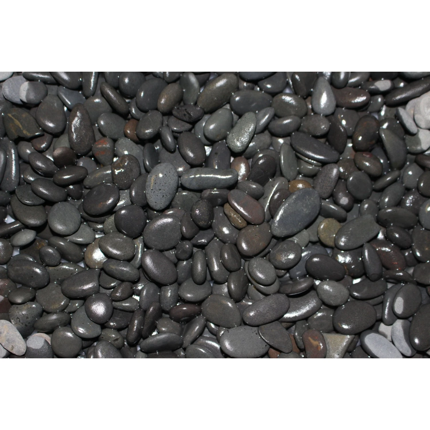 Exotic Pebbles Natural Washed Black Gravel 3 Exotic Pebbles Natural Washed Black Gravel