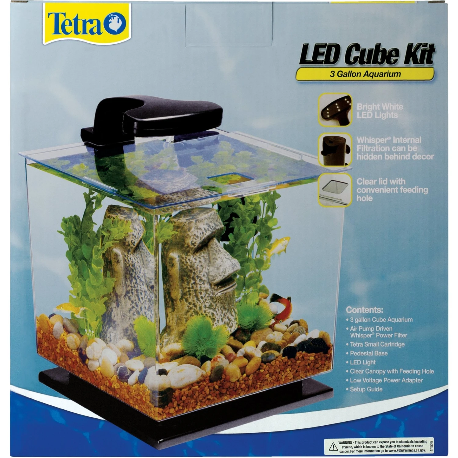 Tetra LED Cube Kit Fish Aquarium, 3-gal 4 Tetra LED Cube Kit Fish Aquarium, 3-gal - Image 2