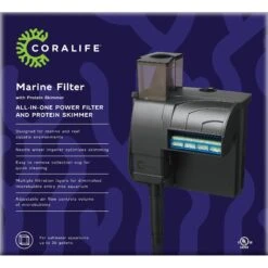 Coralife Marine Aquarium Filter & Protein Skimmer, 30-gal