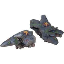 Penn-Plax Fighter Jet Wreck Aquarium Ornament