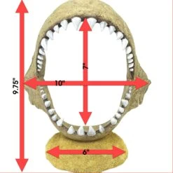 Penn-Plax Shark Jaw Aquarium Ornament -Fish Products 198303 PT1. AC SS1800 V1668099686