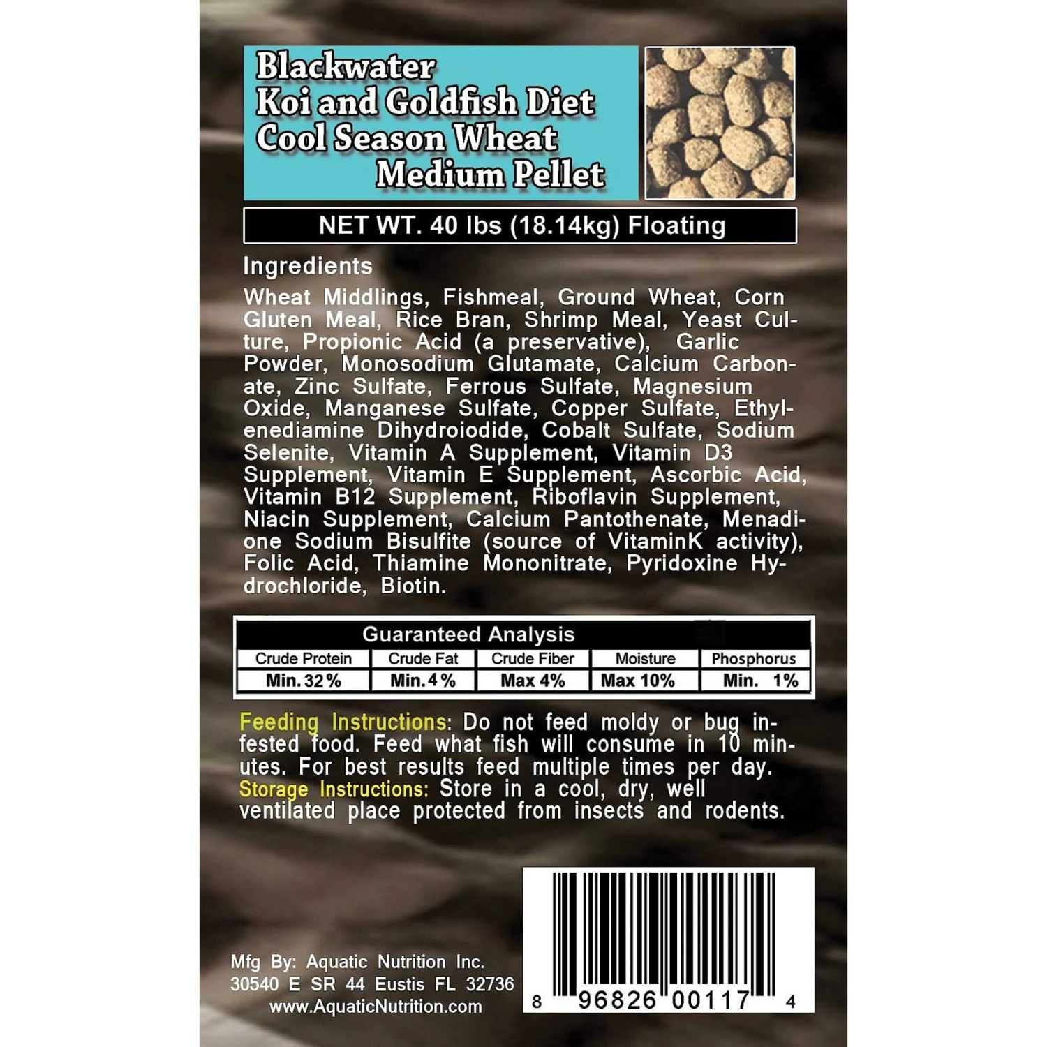 Blackwater Premium Koi And Goldfish Food Cool Season Medium Pellet Fish Food, 40-lb Bag 6 Blackwater Premium Koi And Goldfish Food Cool Season Medium Pellet Fish Food, 40-lb Bag - Image 4