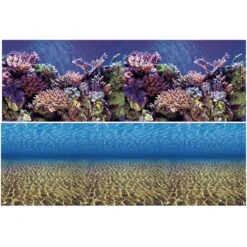 Vepotek Double-Sided Fish Aquarium Background