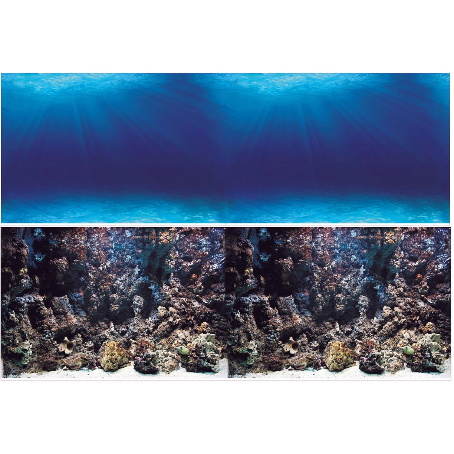 Vepotek Double-Sided Fish Aquarium Background, Deep Seabed & Coral Rock 3 Vepotek Double-Sided Fish Aquarium Background, Deep Seabed & Coral Rock