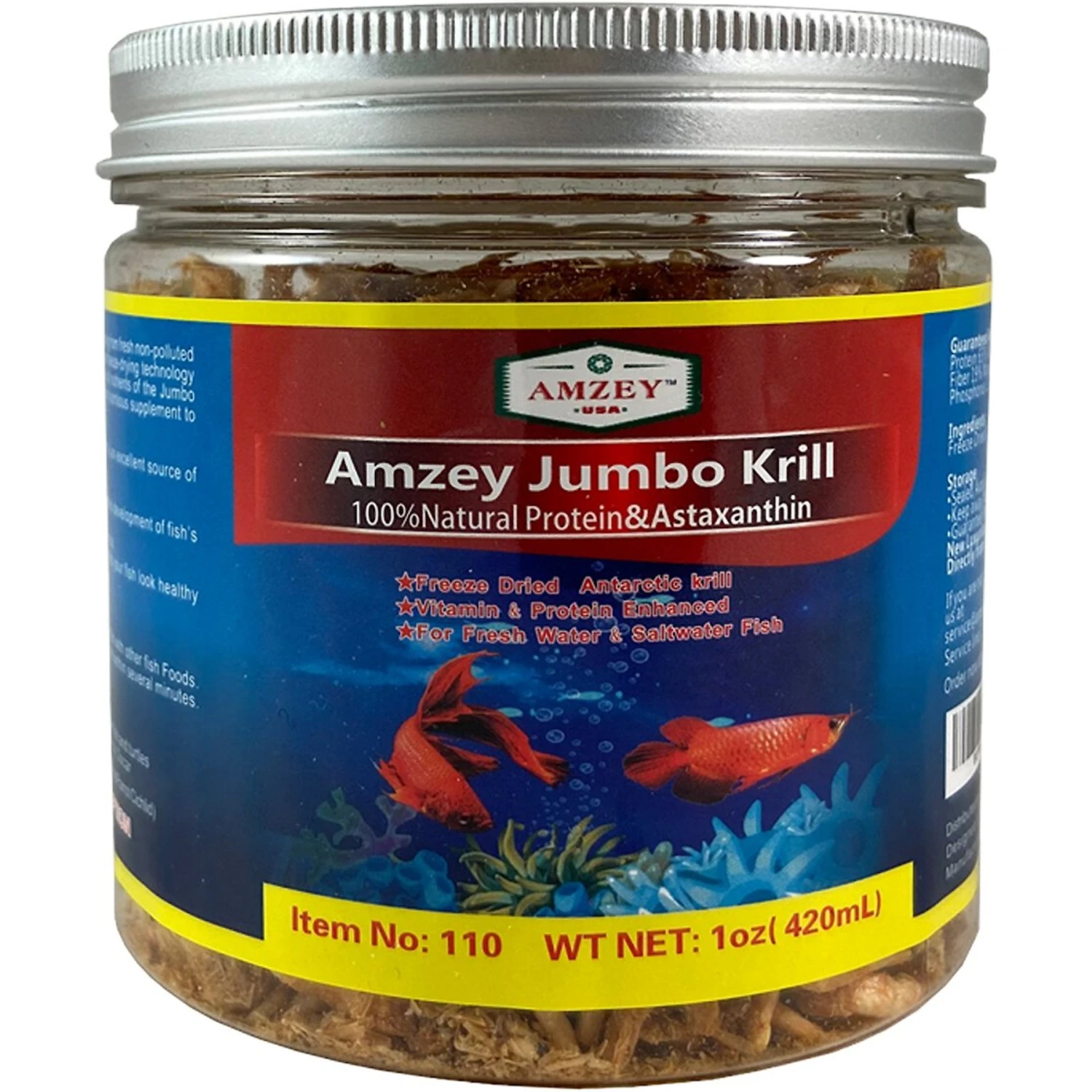 Amzey Jumbo Krill Fish Food 3 Amzey Jumbo Krill Fish Food