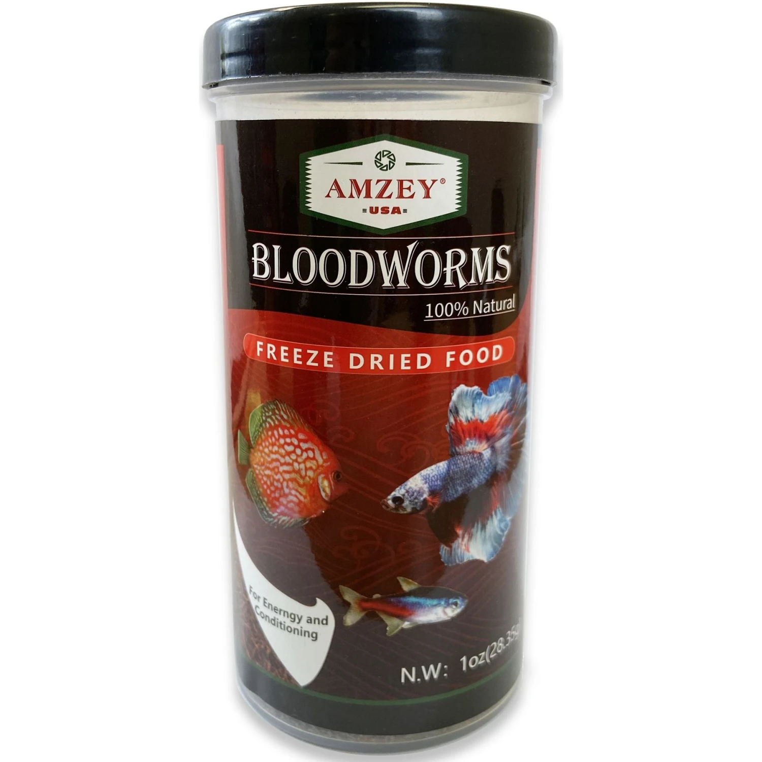 Amzey Bloodworms Freeze-Dried Fish Food 3 Amzey Bloodworms Freeze-Dried Fish Food