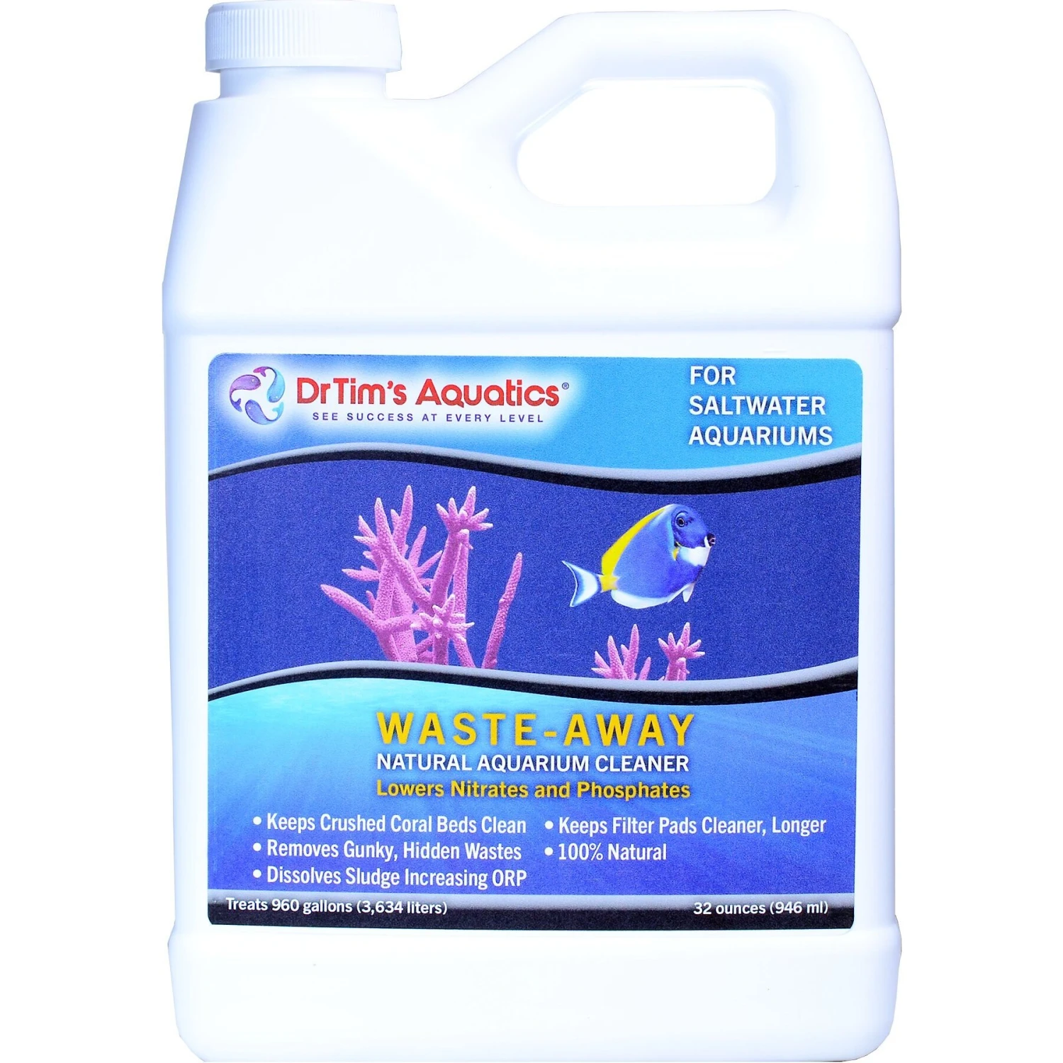 Dr. Tim's Aquatics Waste-Away Saltwater Aquarium Cleaner 3 Dr. Tim's Aquatics Waste-Away Saltwater Aquarium Cleaner
