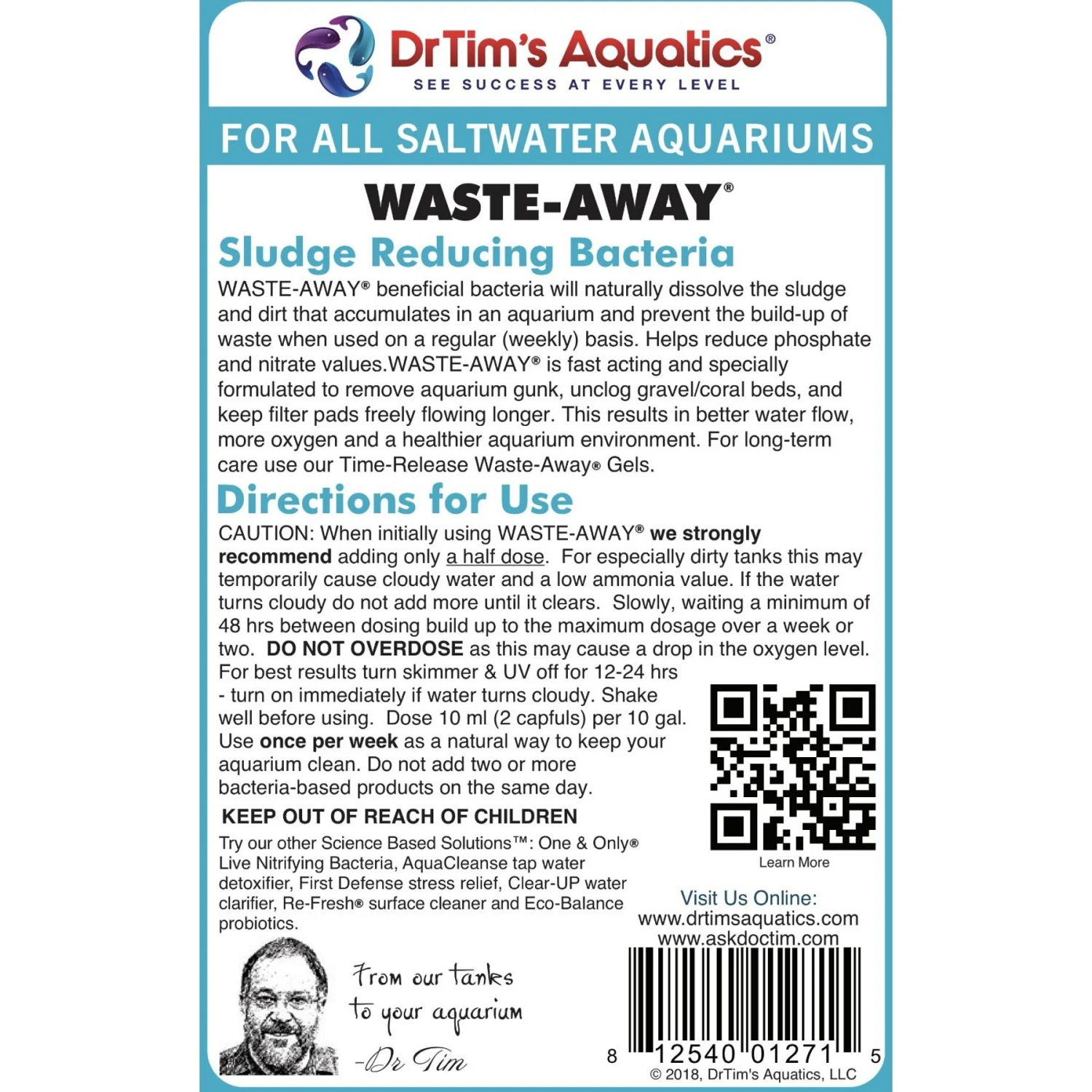 Dr. Tim's Aquatics Waste-Away Saltwater Aquarium Cleaner 8 Dr. Tim's Aquatics Waste-Away Saltwater Aquarium Cleaner - Image 6