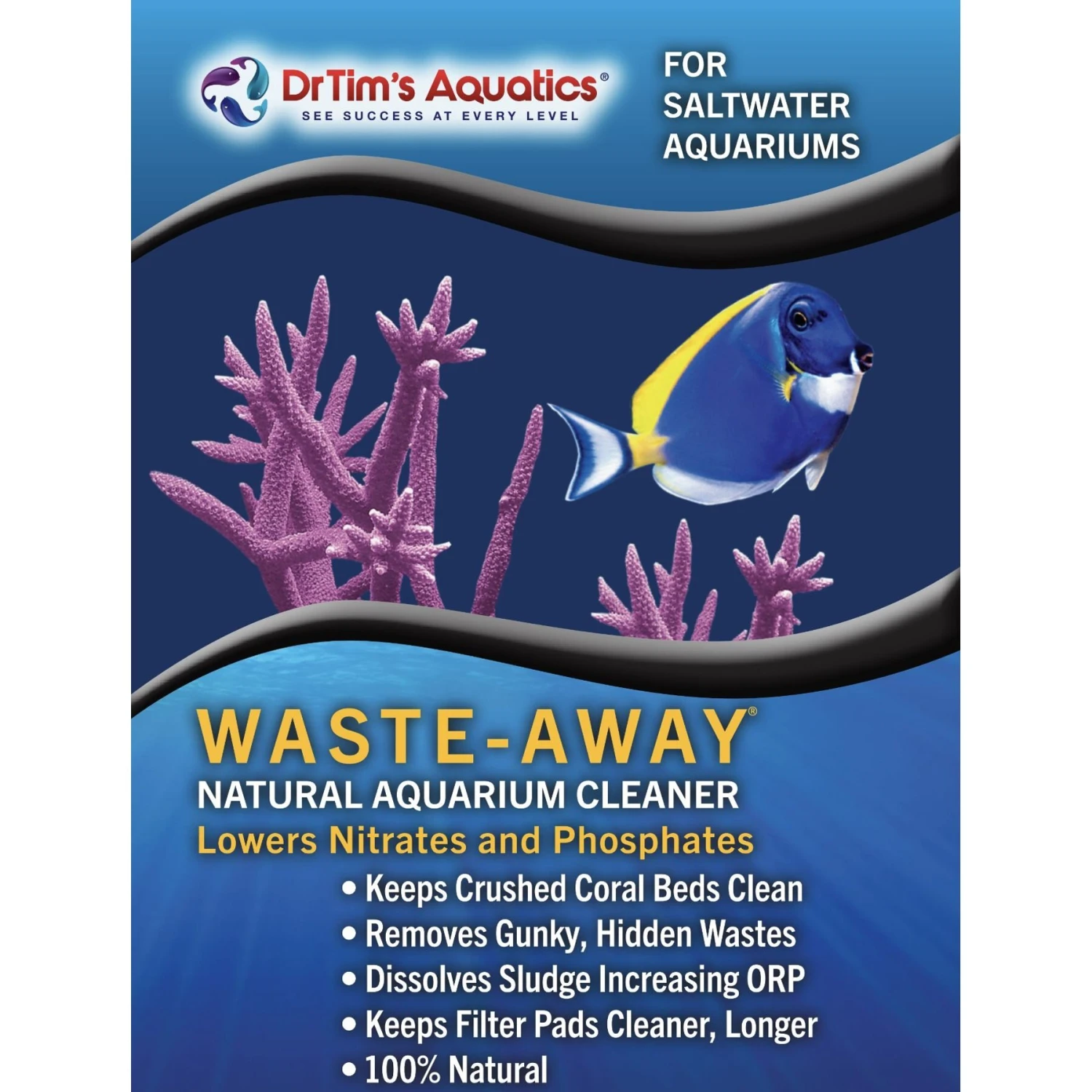 Dr. Tim's Aquatics Waste-Away Saltwater Aquarium Cleaner 9 Dr. Tim's Aquatics Waste-Away Saltwater Aquarium Cleaner - Image 7