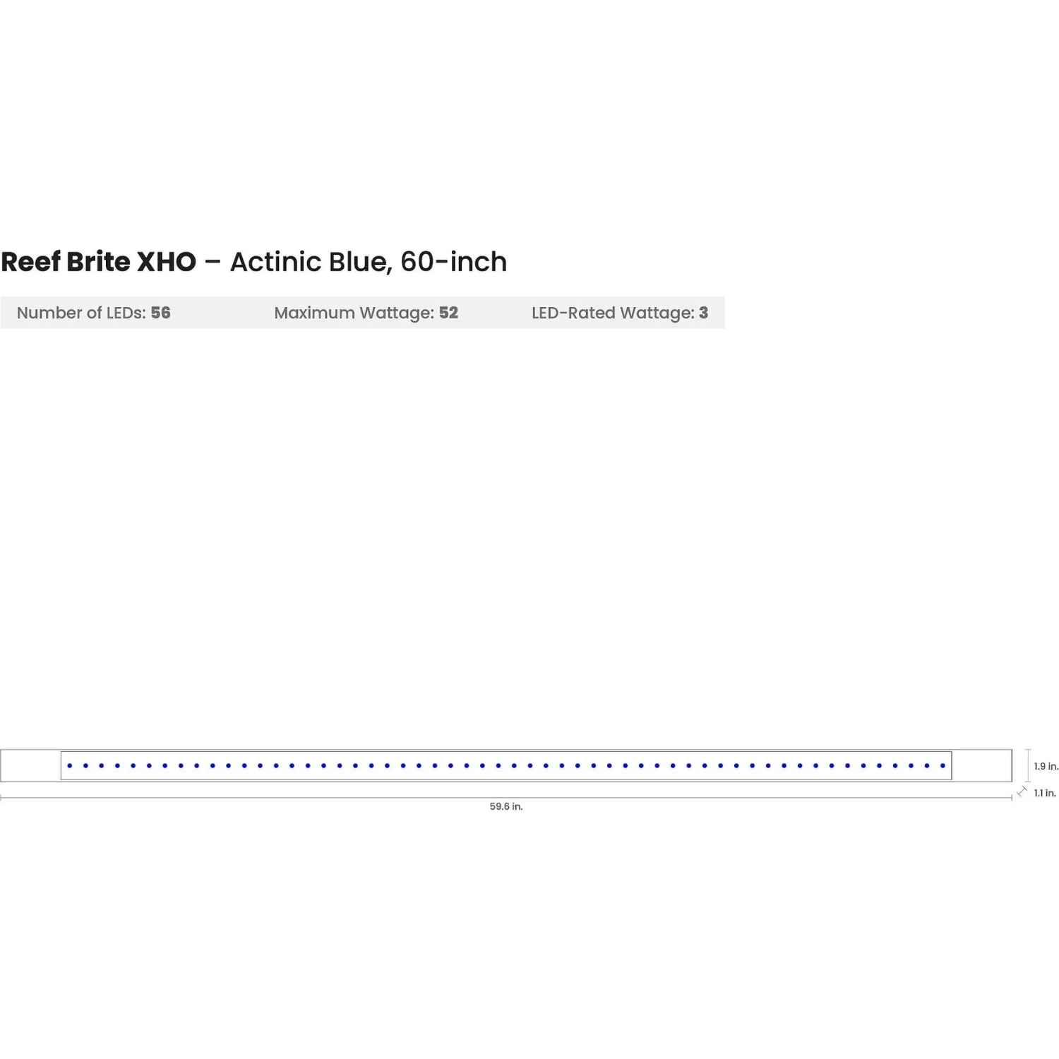 Reef Brite Blue XHO LED Strip Aquarium Light 6 Reef Brite Blue XHO LED Strip Aquarium Light - Image 4