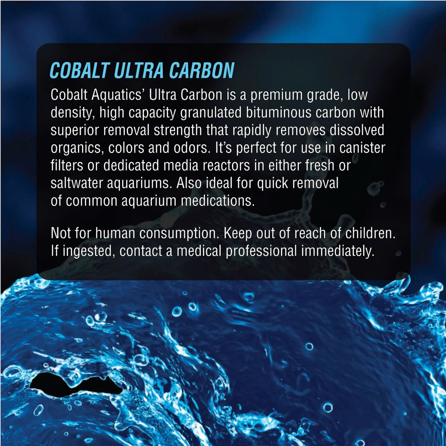 Cobalt Aquatics Ultra Carbon Granulated Aquarium Carbon, 34-oz Tub 4 Cobalt Aquatics Ultra Carbon Granulated Aquarium Carbon, 34-oz Tub - Image 2