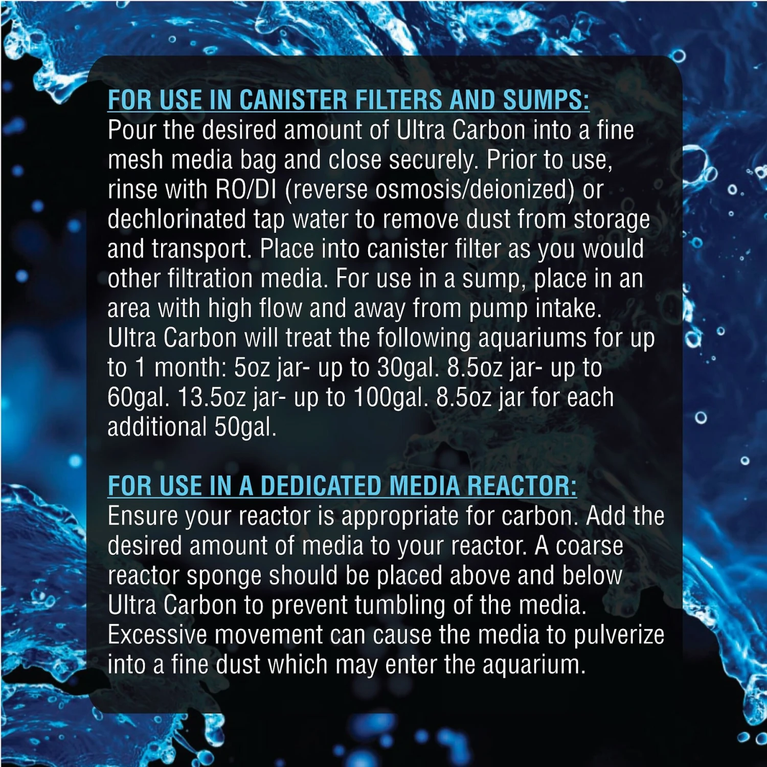 Cobalt Aquatics Ultra Carbon Granulated Aquarium Carbon, 34-oz Tub 5 Cobalt Aquatics Ultra Carbon Granulated Aquarium Carbon, 34-oz Tub - Image 3