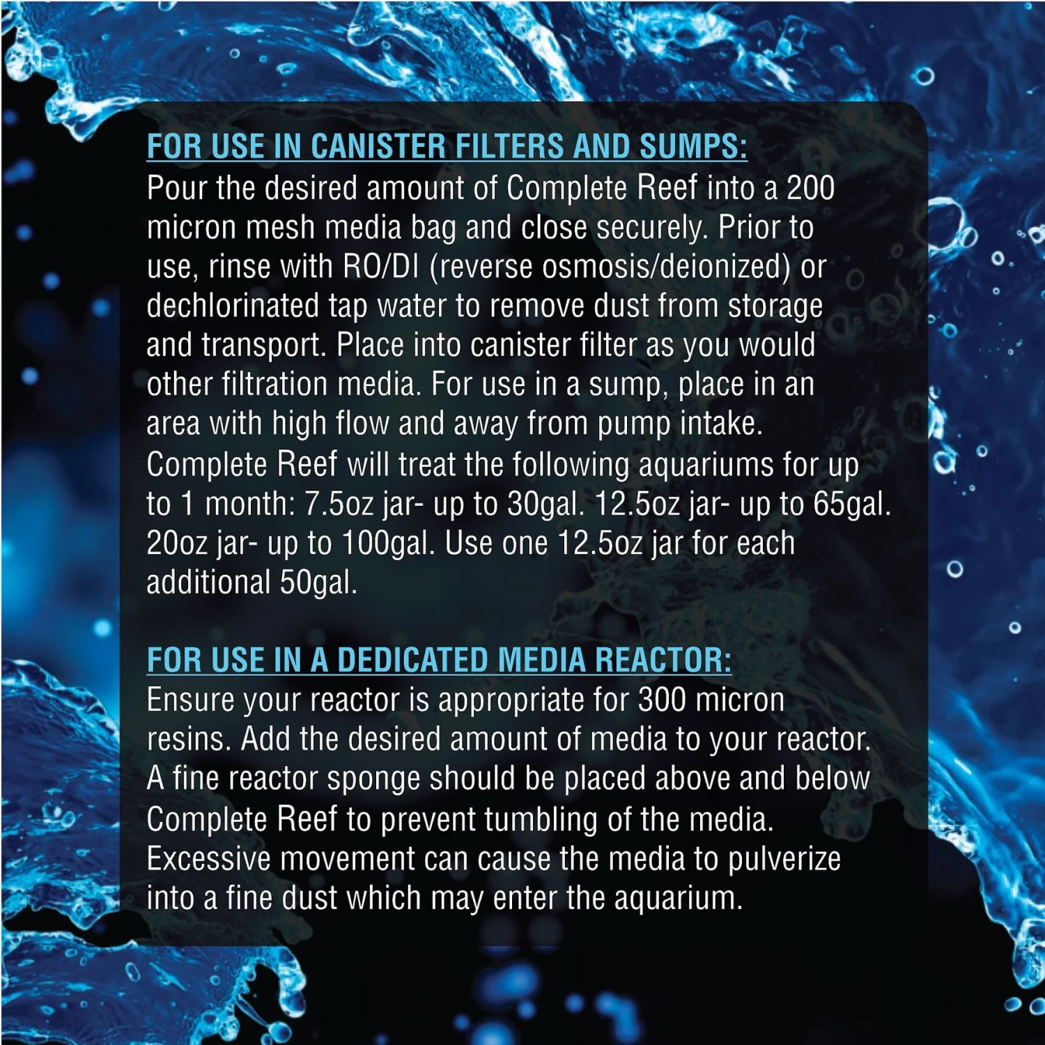 Cobalt Aquatics Complete Reef Superior Pollutant & Aquarium Nitrate Removal, 53-oz Tub 5 Cobalt Aquatics Complete Reef Superior Pollutant & Aquarium Nitrate Removal, 53-oz Tub - Image 3