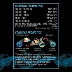 Cobalt Aquatics Spirulina Flakes Fish Food -Fish Products 238483 PT3. AC SS1800 V1669394248