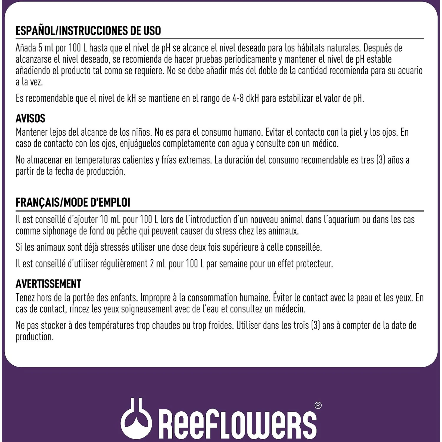 Reeflowers PH Minus Aquarium Water Treatment 6 Reeflowers PH Minus Aquarium Water Treatment - Image 4