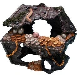 Penn-Plax Treasure Chest Aquarium Decor