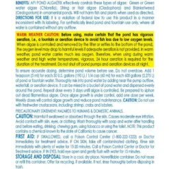 API Pond Algaefix Algae Control Solution & API Pond-Zyme Sludge Destroyer Pond Sludge Remover -Fish Products 255405 PT2. AC SS1800 V1602762672