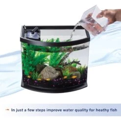 Aqueon LED MiniBow SmartClean Fish Aquarium Kit -Fish Products 262921 PT4. AC SS1800 V1620085657