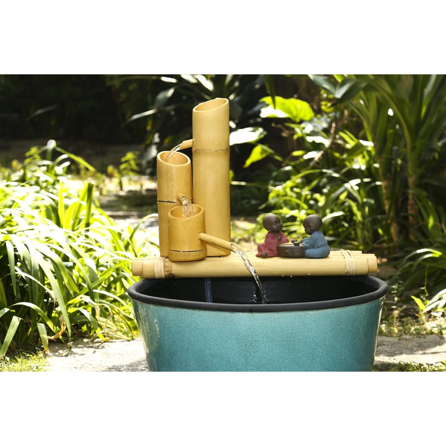 Lifegard Aquatics Bamboo 3-Tier Fish Aquarium Fountain & Quiet One Pump 5 Lifegard Aquatics Bamboo 3-Tier Fish Aquarium Fountain & Quiet One Pump - Image 3