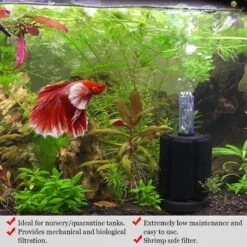 SunGrow Betta Fish & Turtle Sponge Small Aquarium Tank Water System Filter -Fish Products 288090 PT2. AC SS1800 V1618351917