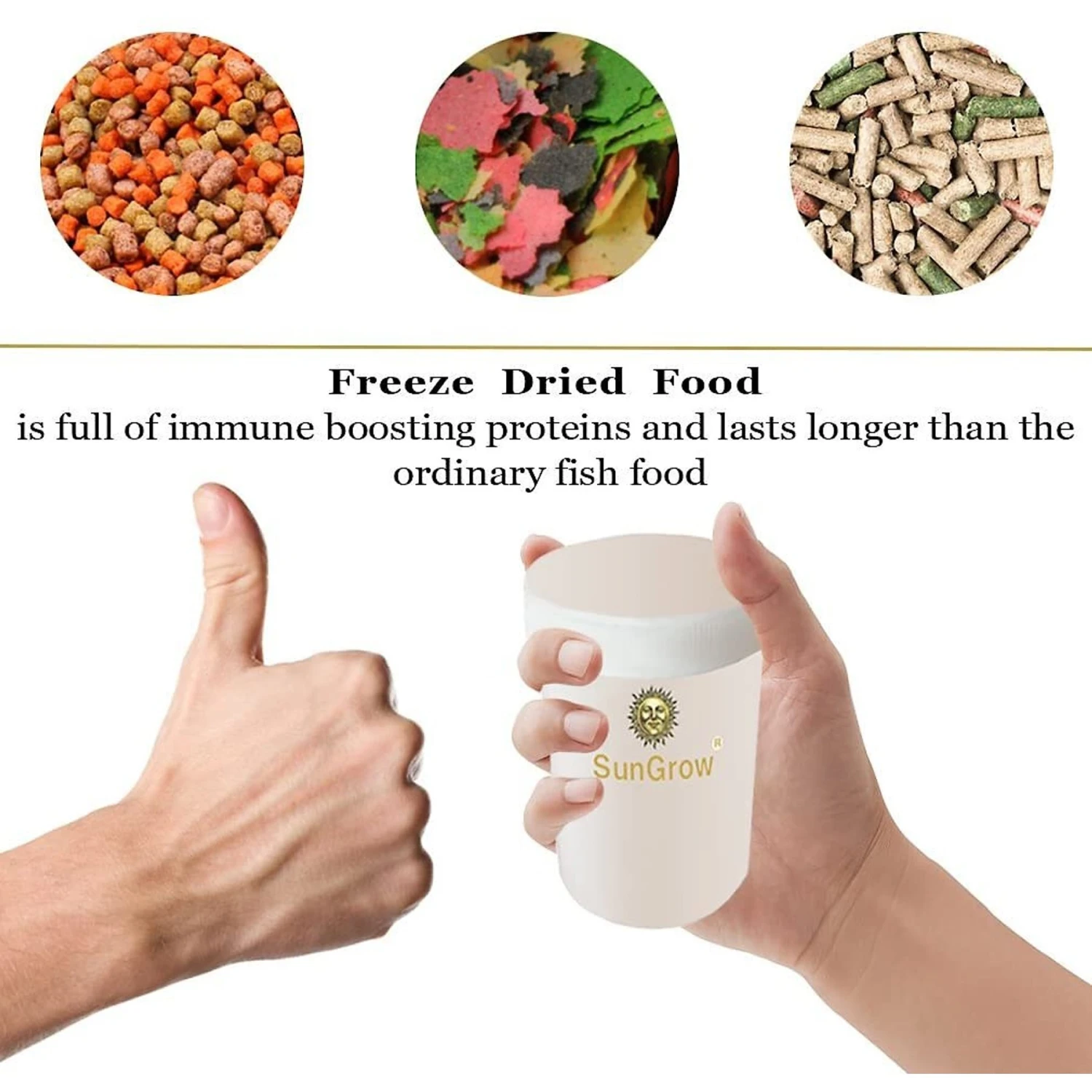 SunGrow Bloodworms Freeze-Dried Betta Fish Food, 0.52-oz Jar 5 SunGrow Bloodworms Freeze-Dried Betta Fish Food, 0.52-oz Jar - Image 3