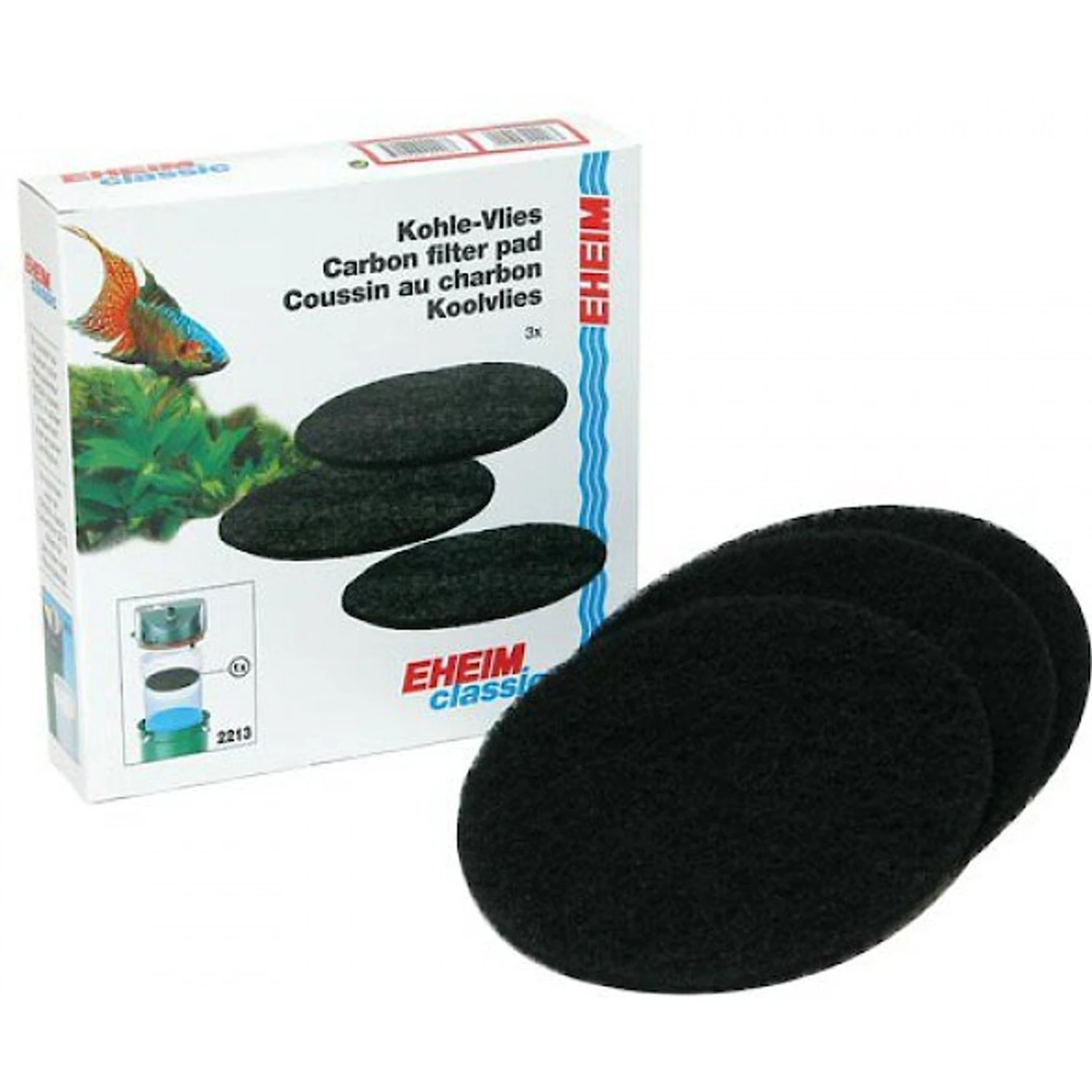 Eheim 2213 Canister Carbon Filter Pads 3 Eheim 2213 Canister Carbon Filter Pads