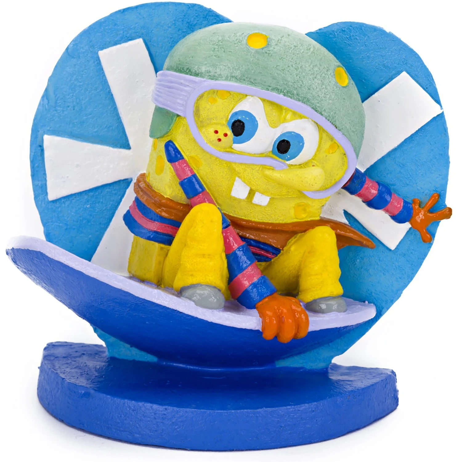 Penn-Plax SpongeBob On Snowboard Aquarium Ornament 3 Penn-Plax SpongeBob On Snowboard Aquarium Ornament