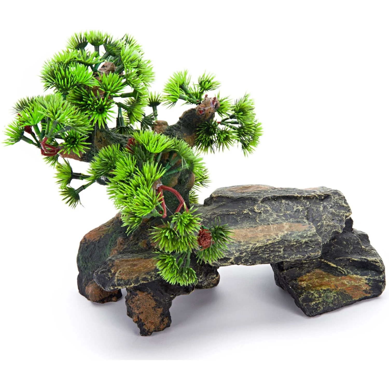 Penn-Plax Bonsai Tree On Rock Aquarium Ornament 4 Penn-Plax Bonsai Tree On Rock Aquarium Ornament - Image 2