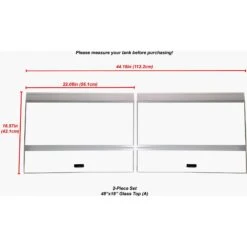 H2Pro Glass CanopyA Aquarium Fish Tank Cover -Fish Products 308773 PT2. AC SS1800 V1624026192