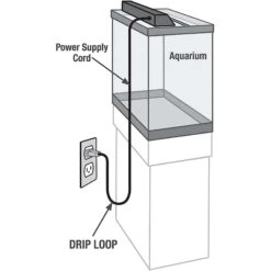 Aqueon Standard Glass Rectangle Aquarium, 10-gal -Fish Products 311401 PT3. AC SS1800 V1632179799