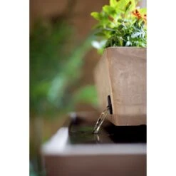 AquaSprouts Fountain Aquaponics Ecosystem Kit, Taupe, 6-gal -Fish Products 315385 PT8. AC SS1800 V1626394630