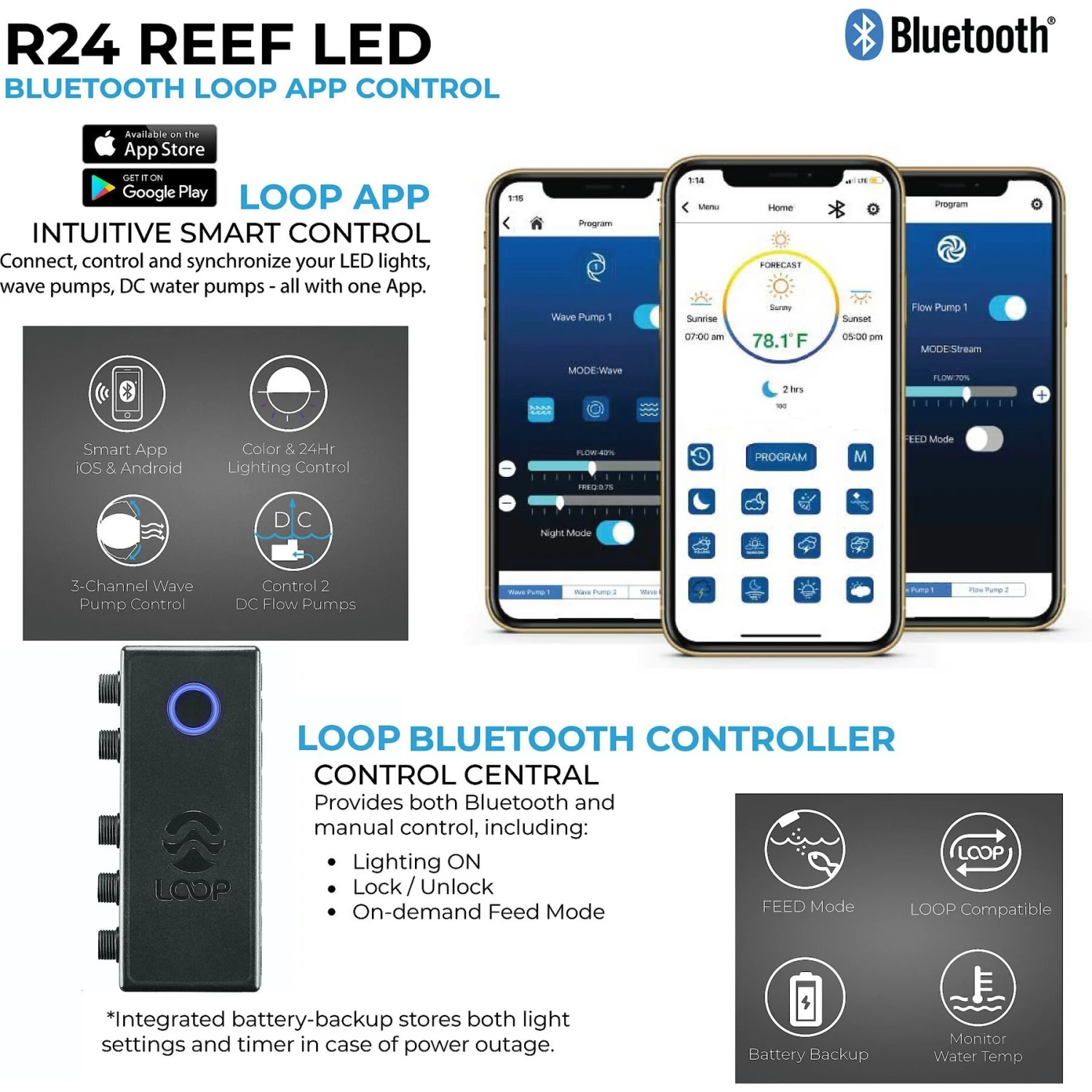 Current USA Orbit R24 Bluetooth Dual 2x Light System With Flex Arms 6 Current USA Orbit R24 Bluetooth Dual 2x Light System With Flex Arms - Image 4