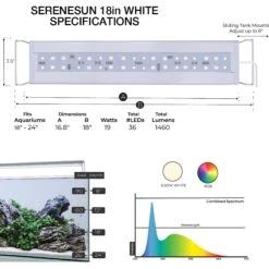 Current USA SereneSun Freshwater Wireless 24-HR Control White LED Aquarium Light 10 Current USA SereneSun Freshwater Wireless 24-HR Control White LED Aquarium Light -Fish Products 316527 PT3. AC SS1800 V1628122658