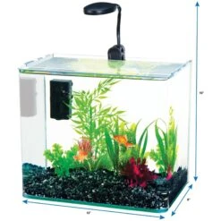 Radius Curved Corner Glass Aquarium Kit, Black -Fish Products 345211 PT2. AC SS1800 V1671226168